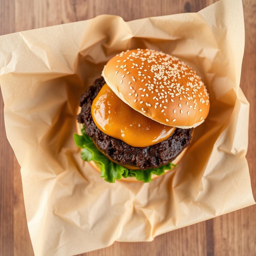 Burger Classic maison dans son papier